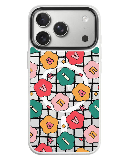 iPhone Rearguard MagSwap - Flower Petals Monogram 3.0