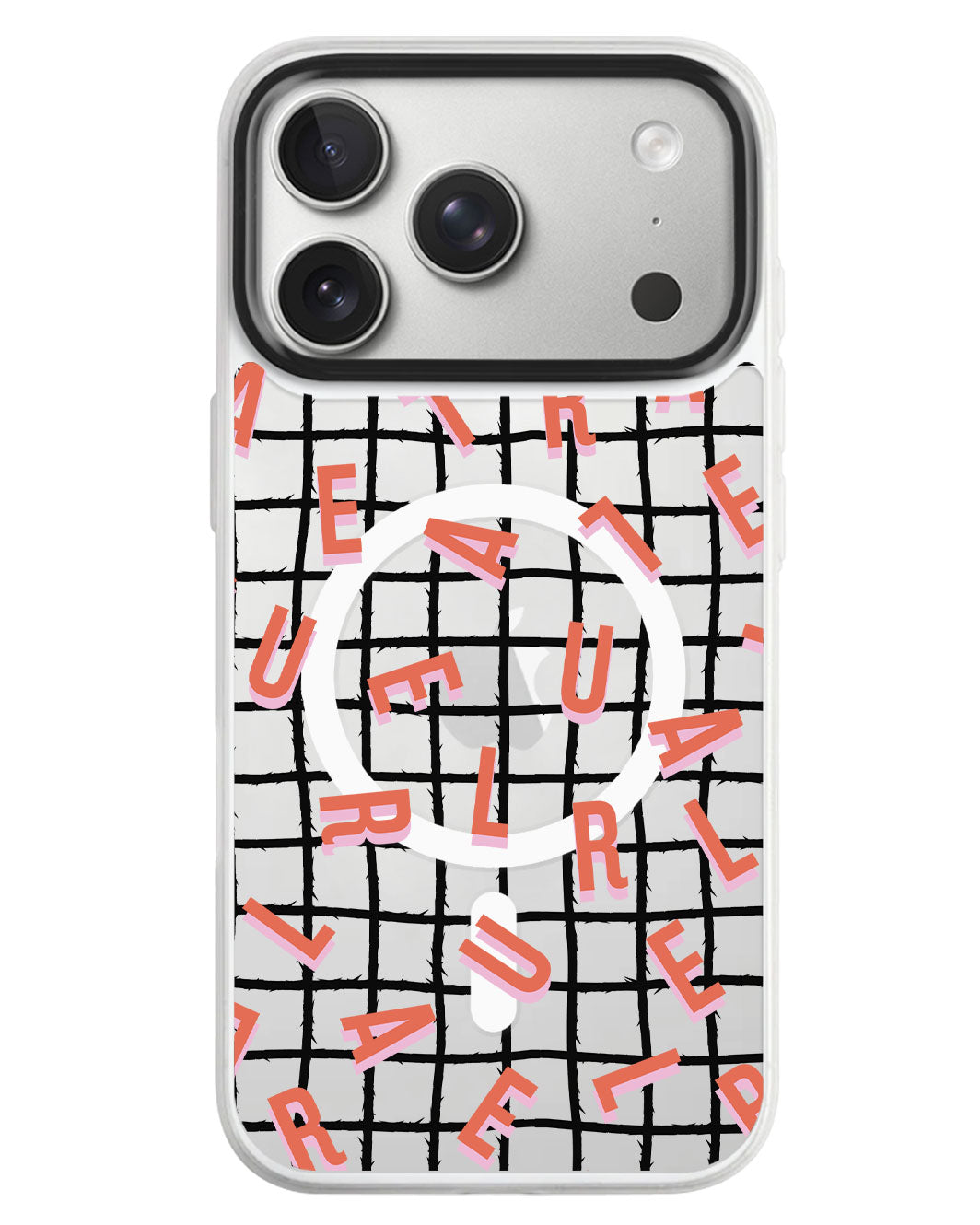 iPhone Rearguard MagSwap - Monogram 1.0 Coral