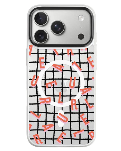 iPhone Rearguard MagSwap - Monogram 1.0 Coral