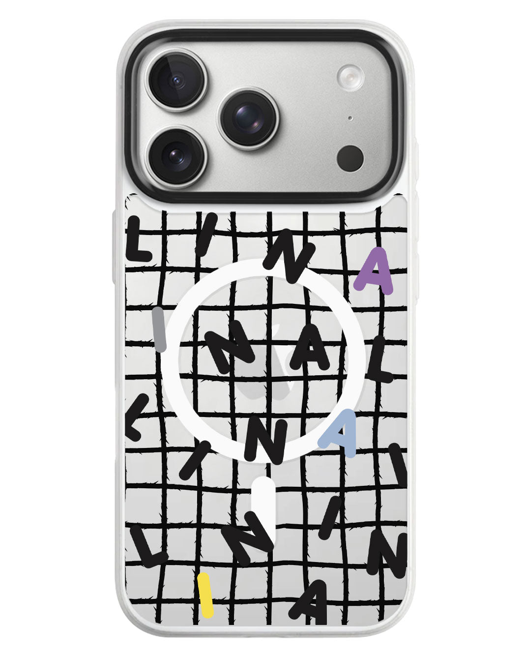 iPhone Rearguard MagSwap - Monogram 2.0 Hitam