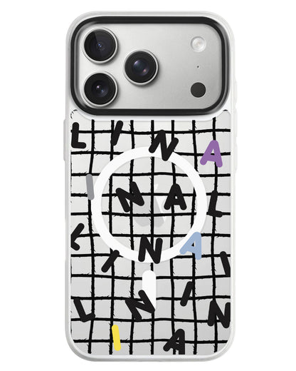 iPhone Rearguard MagSwap - Monogram 2.0 Hitam