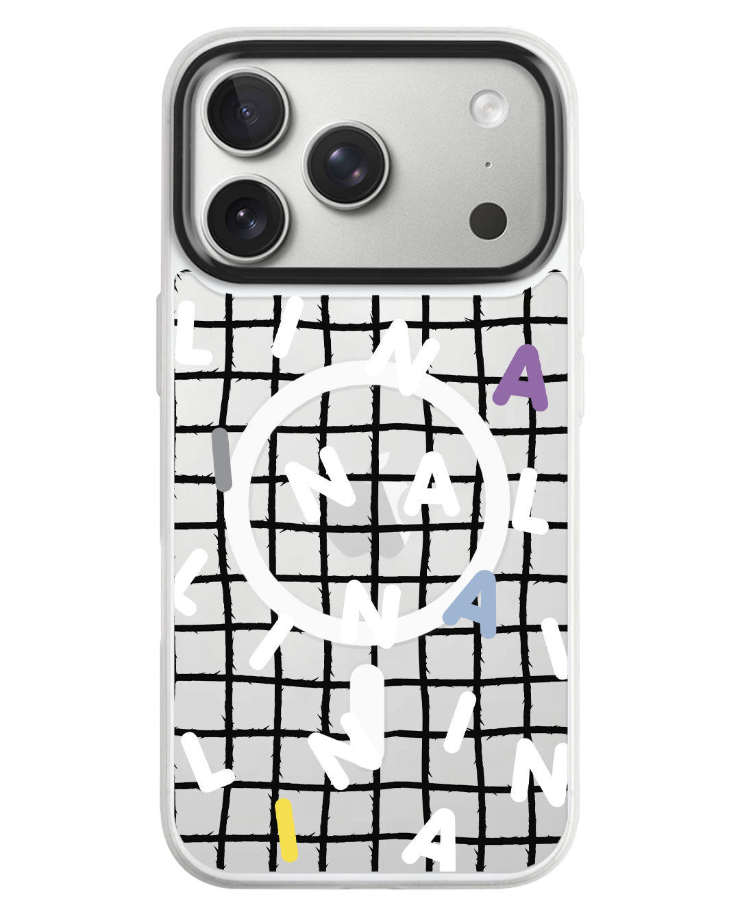 iPhone Rearguard MagSwap - Monogram 2.0 Putih