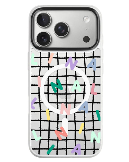 iPhone Rearguard MagSwap - Monogram 2.0 Rainbow