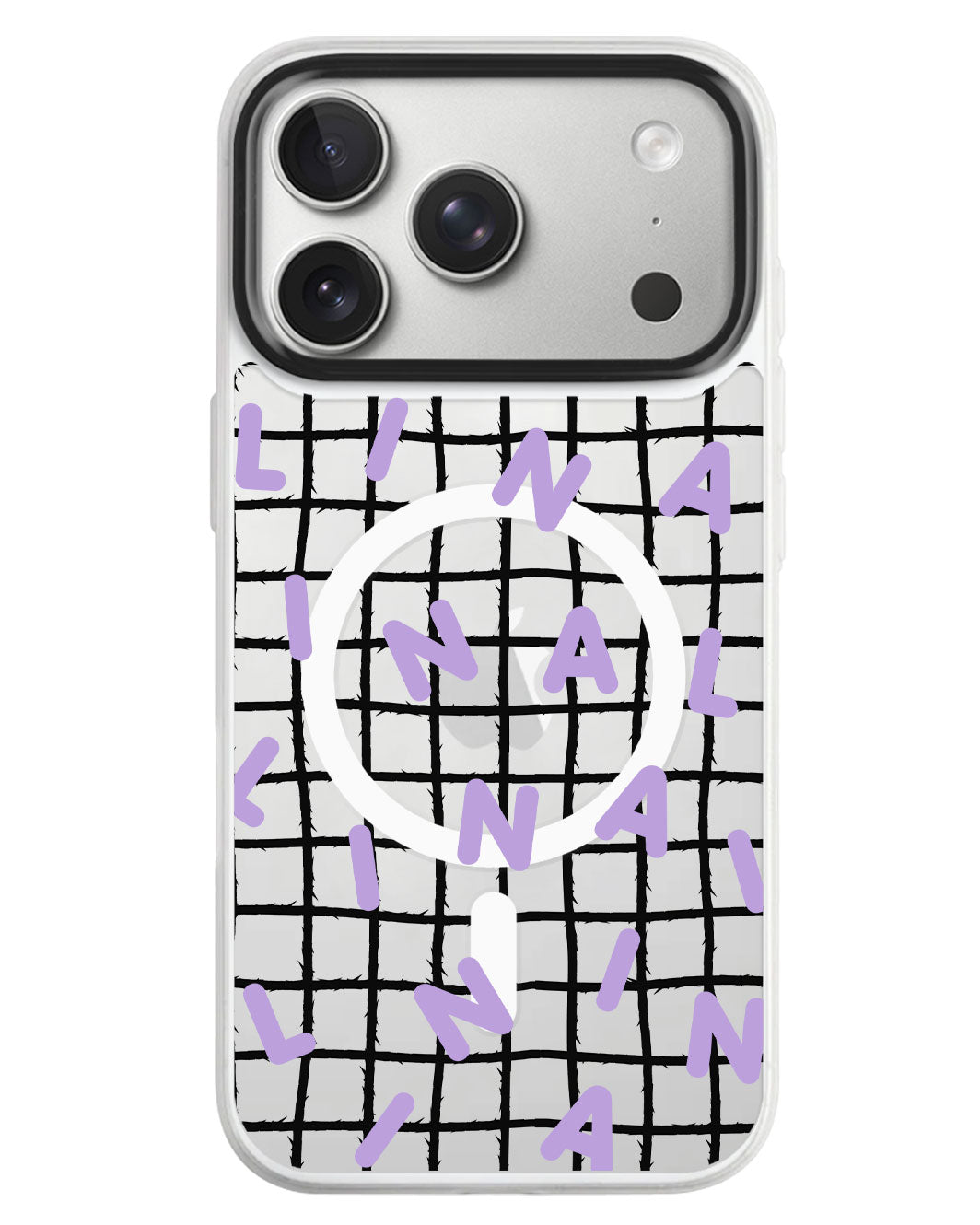 iPhone Rearguard MagSwap - Monogram 2.0 Ungu