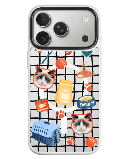 iPhone Rearguard MagSwap - Pet Grid Kitty Adventures
