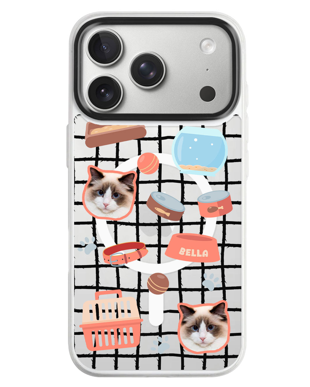iPhone Rearguard MagSwap - Pet Grid Kitty Cozy Corner