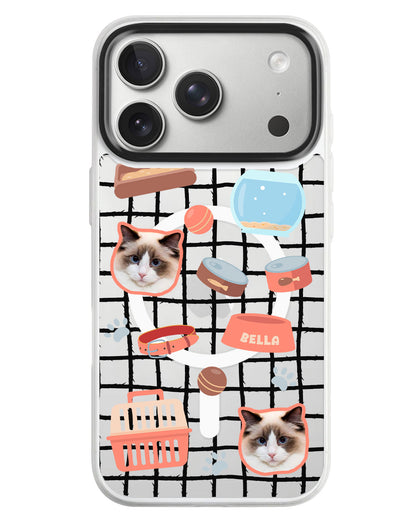 iPhone Rearguard MagSwap - Pet Grid Kitty Cozy Corner