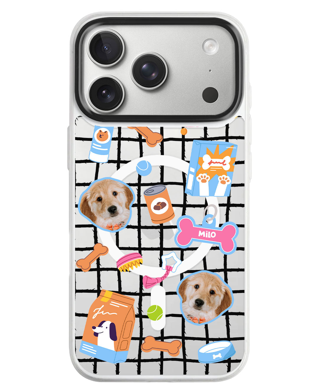 iPhone Rearguard MagSwap - Pet Grid Puppy Sweet Treats