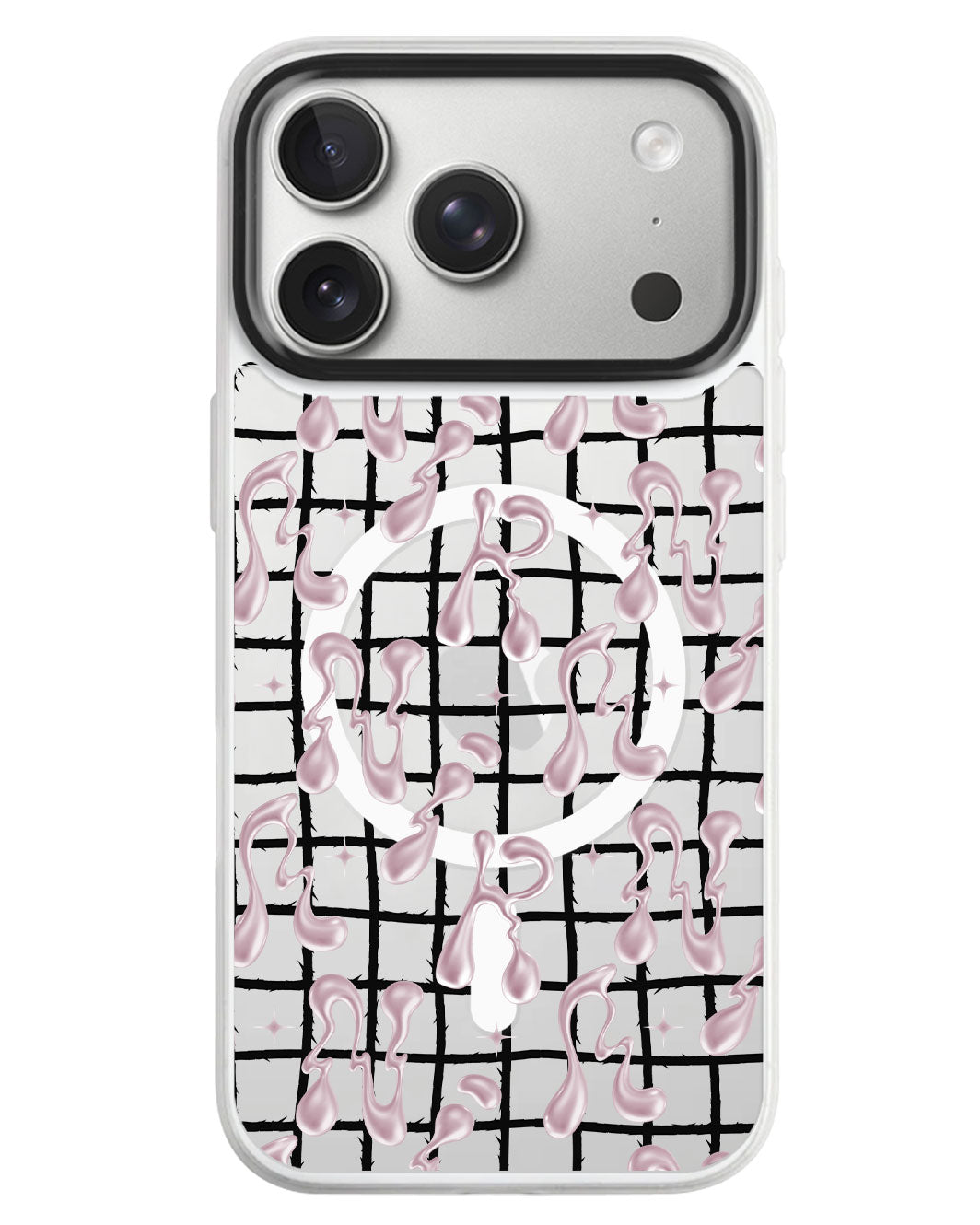 iPhone Rearguard MagSwap - Pink Chrome Monogram 2.0