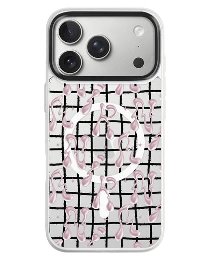 iPhone Rearguard MagSwap - Pink Chrome Monogram 2.0