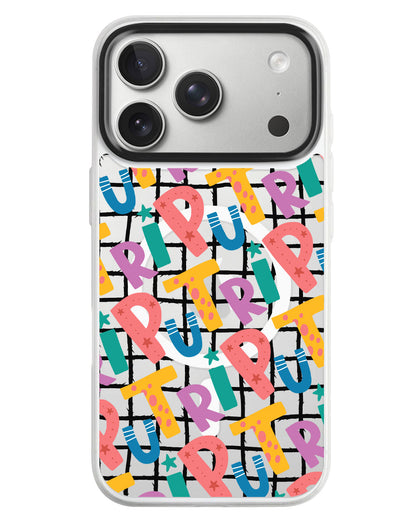 iPhone Rearguard MagSwap - Playful Monogram 4.0