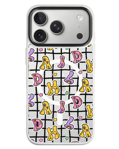 iPhone Rearguard MagSwap - Playful Monogram 7.0