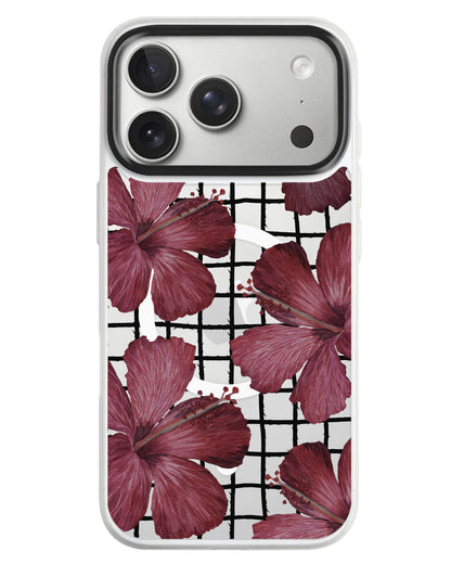 iPhone Rearguard MagSwap - Goth Hibiscus