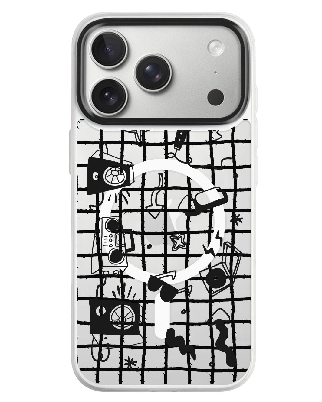 iPhone Rearguard MagSwap - Rock N Roll Black