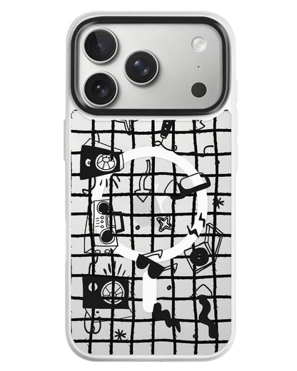 iPhone Rearguard MagSwap - Rock N Roll Black
