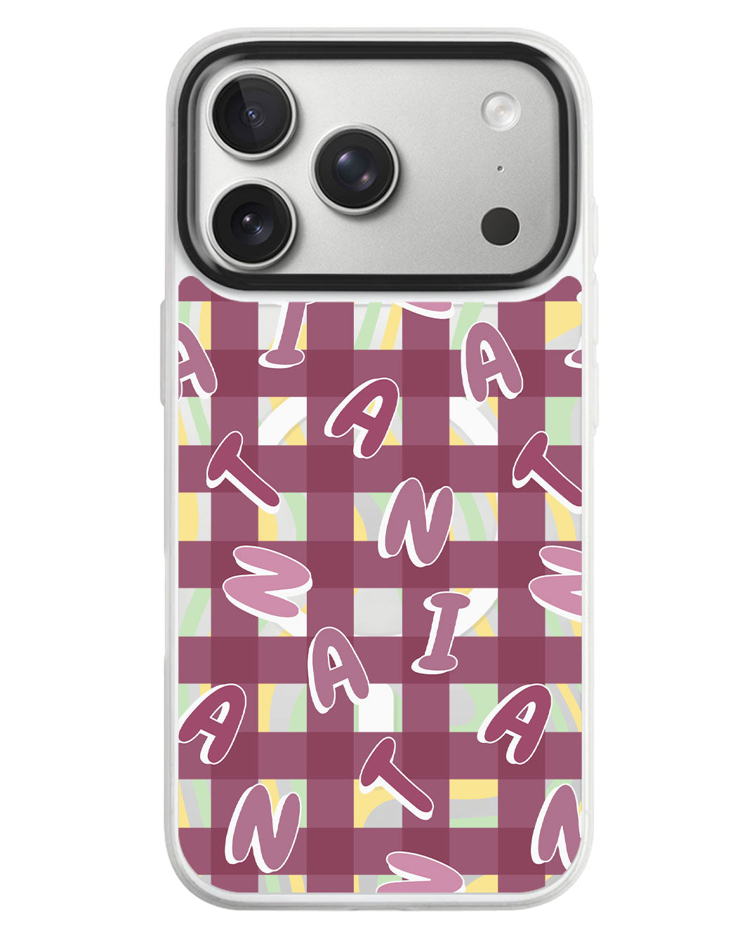 iPhone Rearguard MagSwap - Checkered Monogram 2.0
