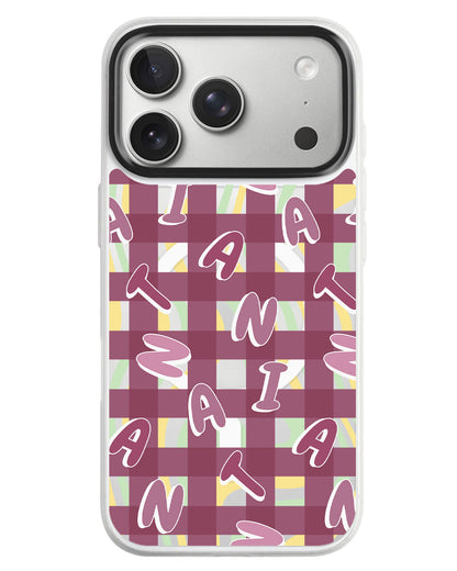 iPhone Rearguard MagSwap - Checkered Monogram 2.0