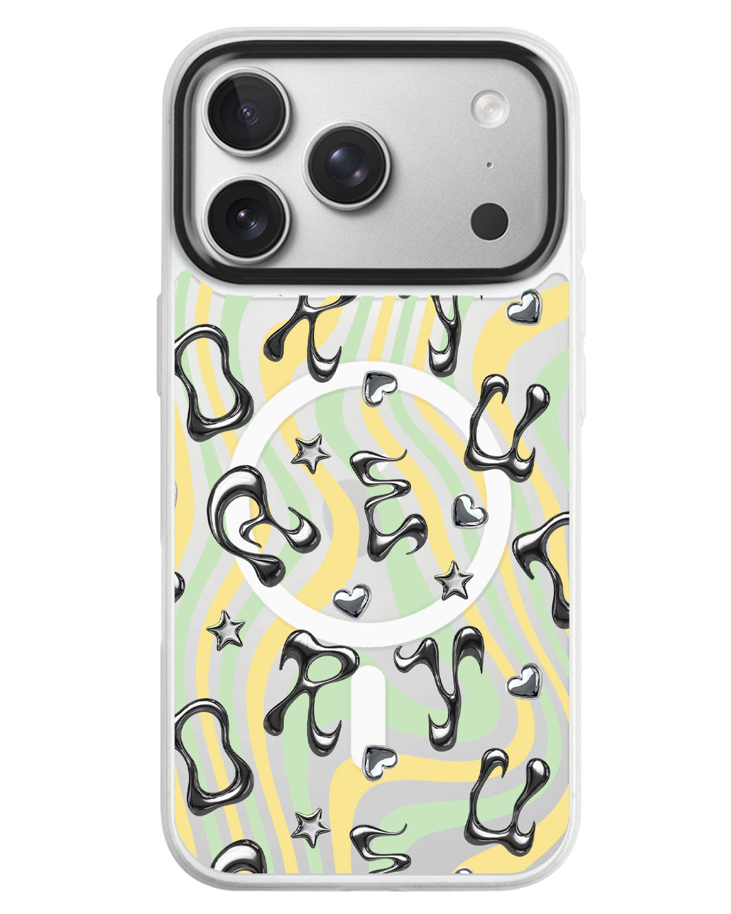 iPhone Rearguard MagSwap - Chrome Monogram 2.0