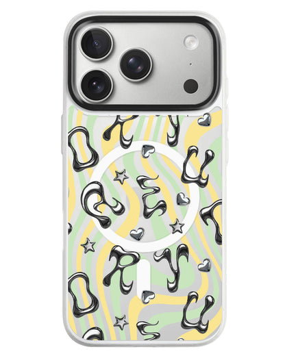 iPhone Rearguard MagSwap - Chrome Monogram 2.0