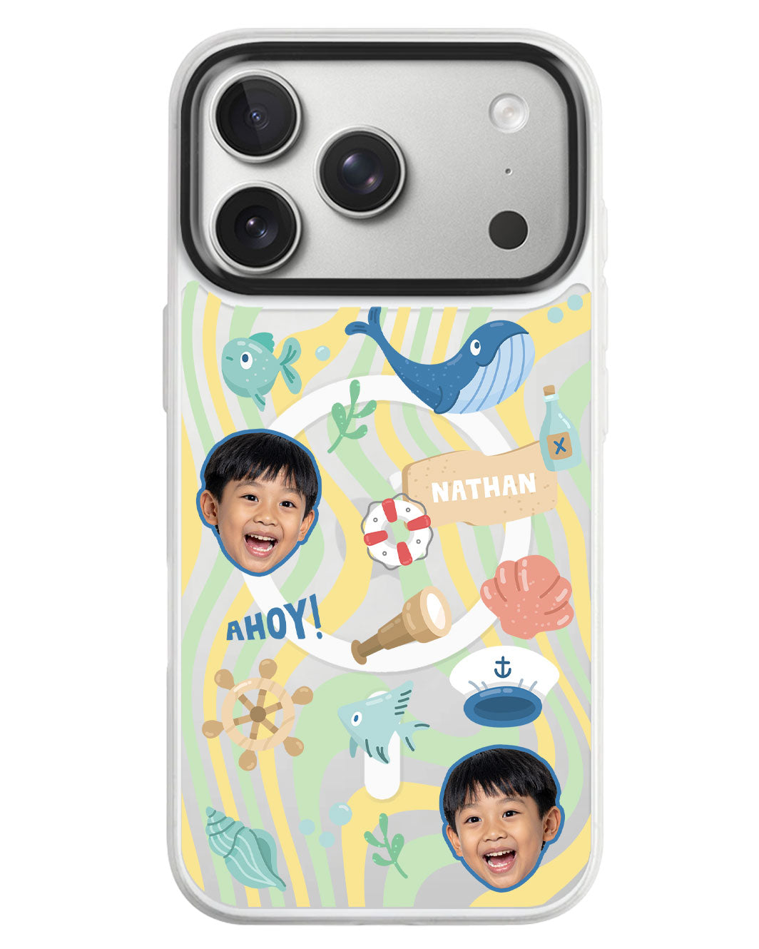 iPhone Rearguard MagSwap - Face Grid Sailor