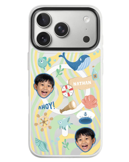 iPhone Rearguard MagSwap - Face Grid Sailor