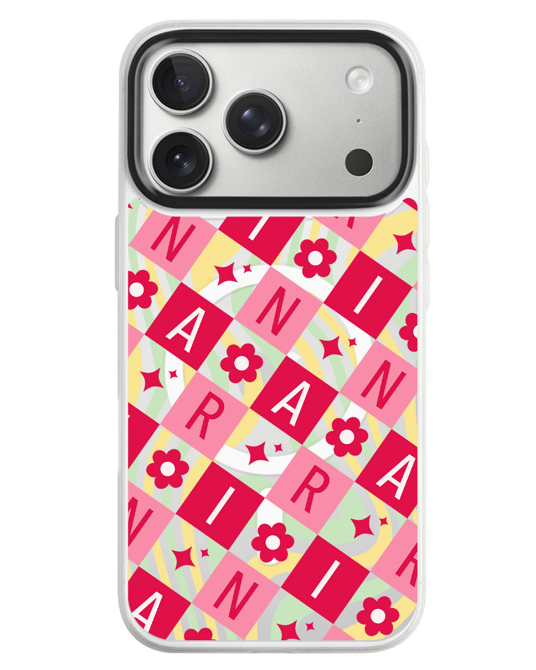iPhone Rearguard MagSwap - Flower Grid Monogram 1.0