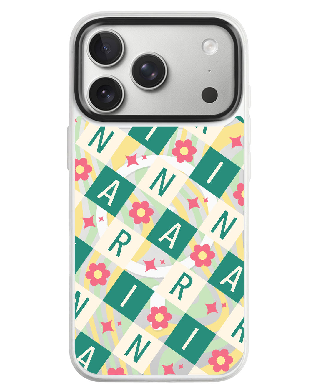 iPhone Rearguard MagSwap - Flower Grid Monogram 4.0