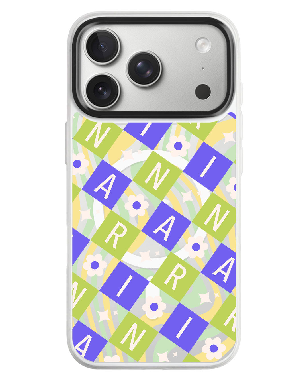 iPhone Rearguard MagSwap - Flower Grid Monogram 5.0