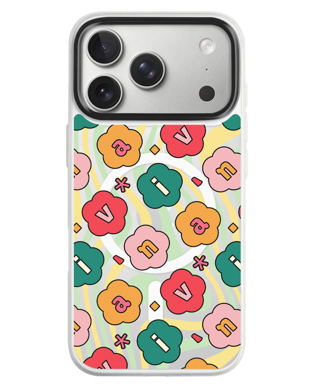 iPhone Rearguard MagSwap - Flower Petals Monogram 3.0