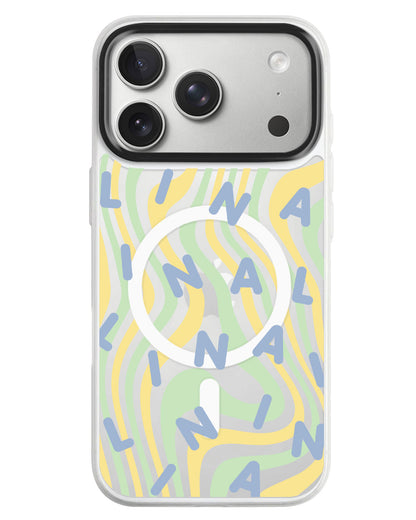 iPhone Rearguard MagSwap - Monogram 2.0 Blue