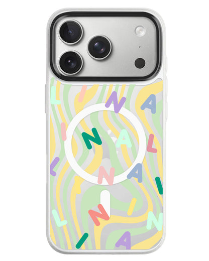 iPhone Rearguard MagSwap - Monogram 2.0 Rainbow