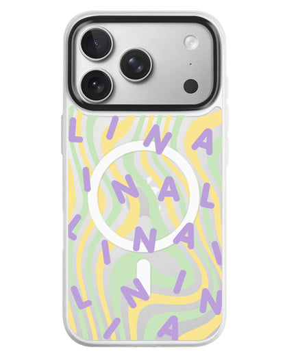 iPhone Rearguard MagSwap - Monogram 2.0 Ungu