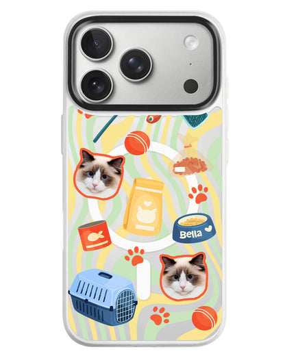 iPhone Rearguard MagSwap - Pet Grid Kitty Adventures
