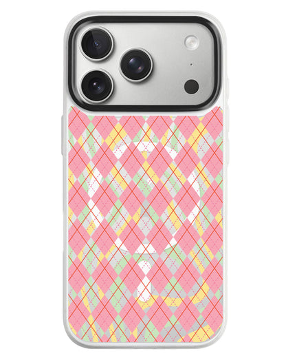 iPhone Rearguard MagSwap - Pink Argyle