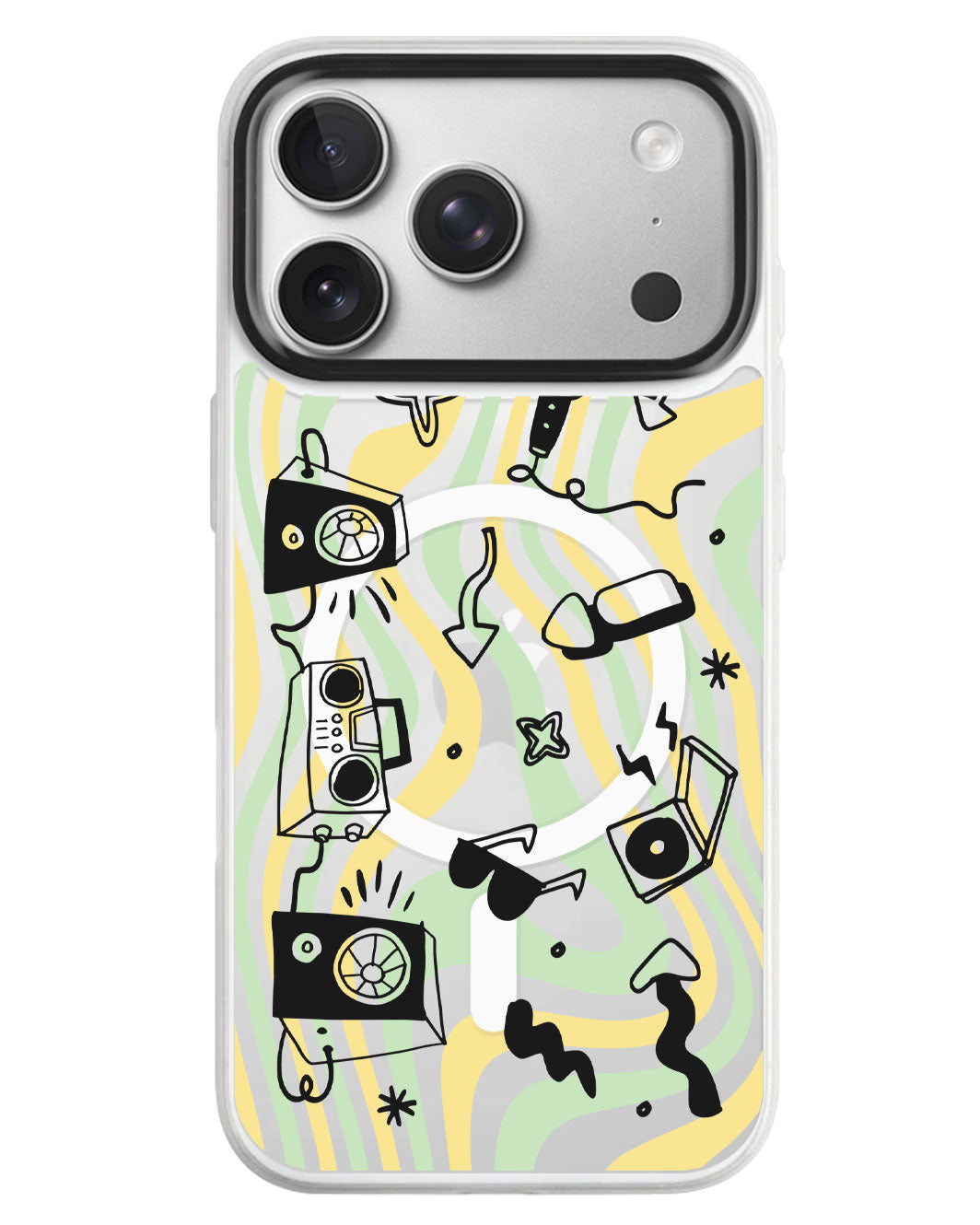 iPhone Rearguard MagSwap - Rock N Roll Black
