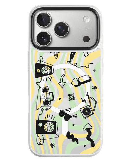 iPhone Rearguard MagSwap - Rock N Roll Black