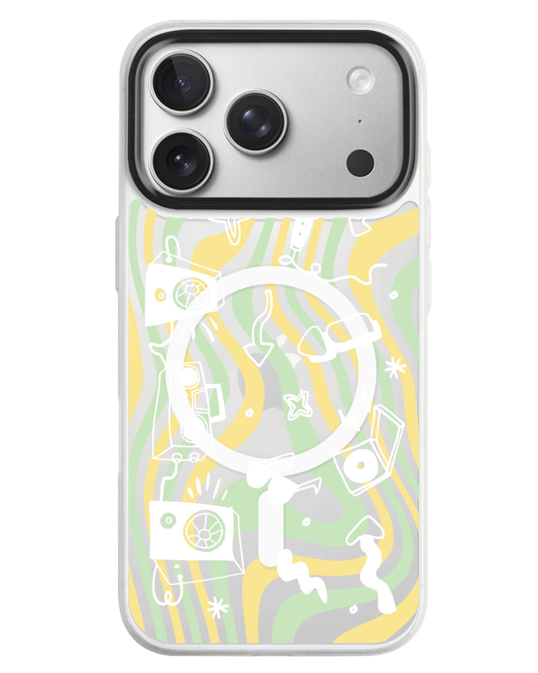 iPhone Rearguard MagSwap - Rock N Roll White