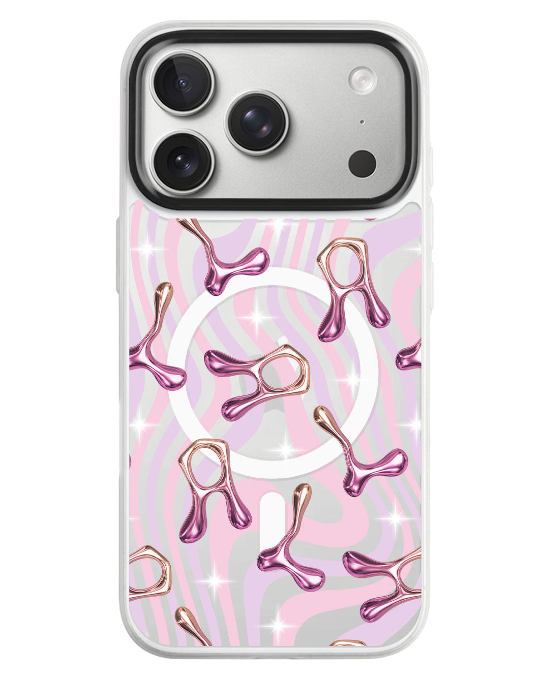 iPhone Rearguard MagSwap - Chrome Monogram 3.0