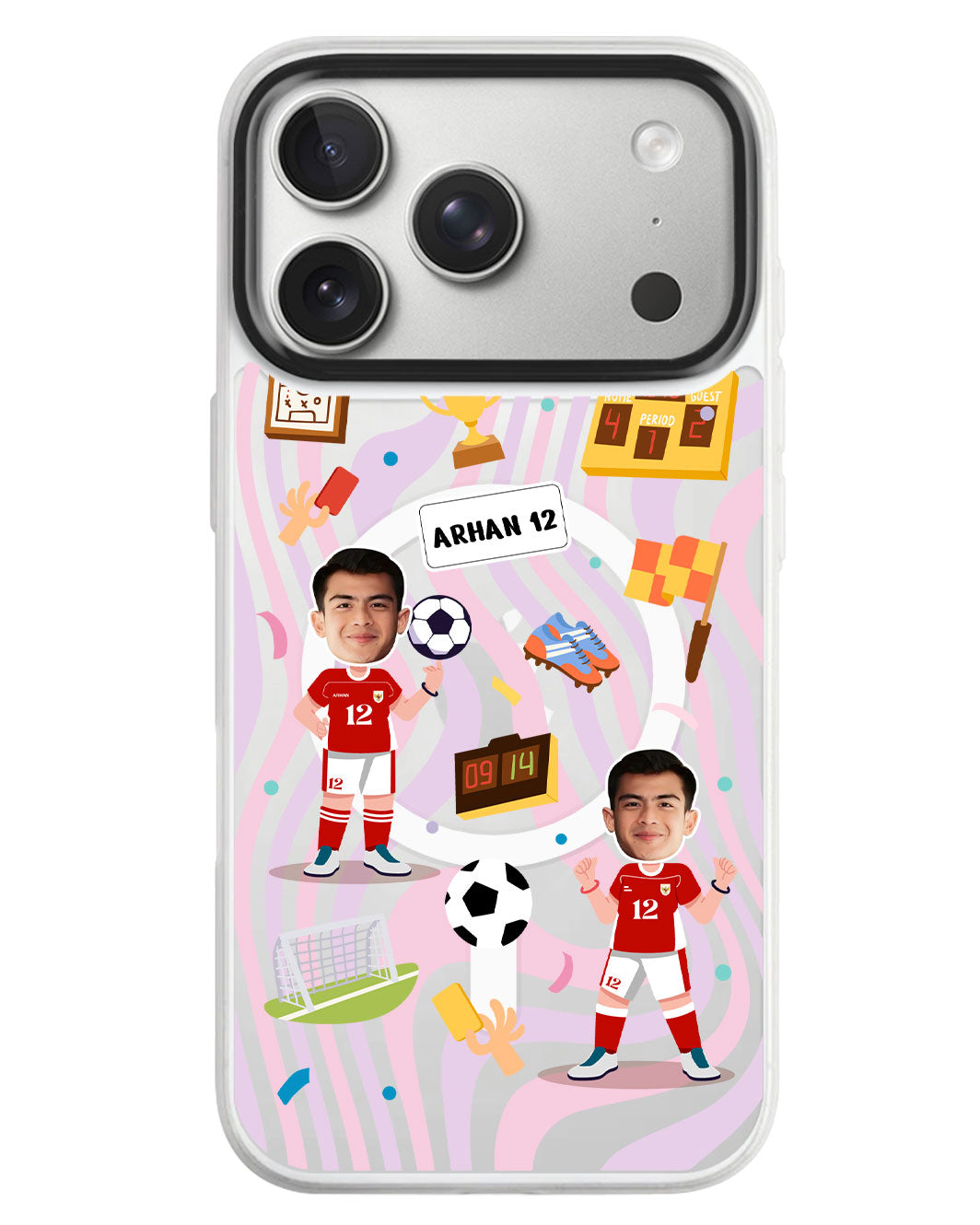 iPhone Rearguard MagSwap - Face Grid Dream Soccer