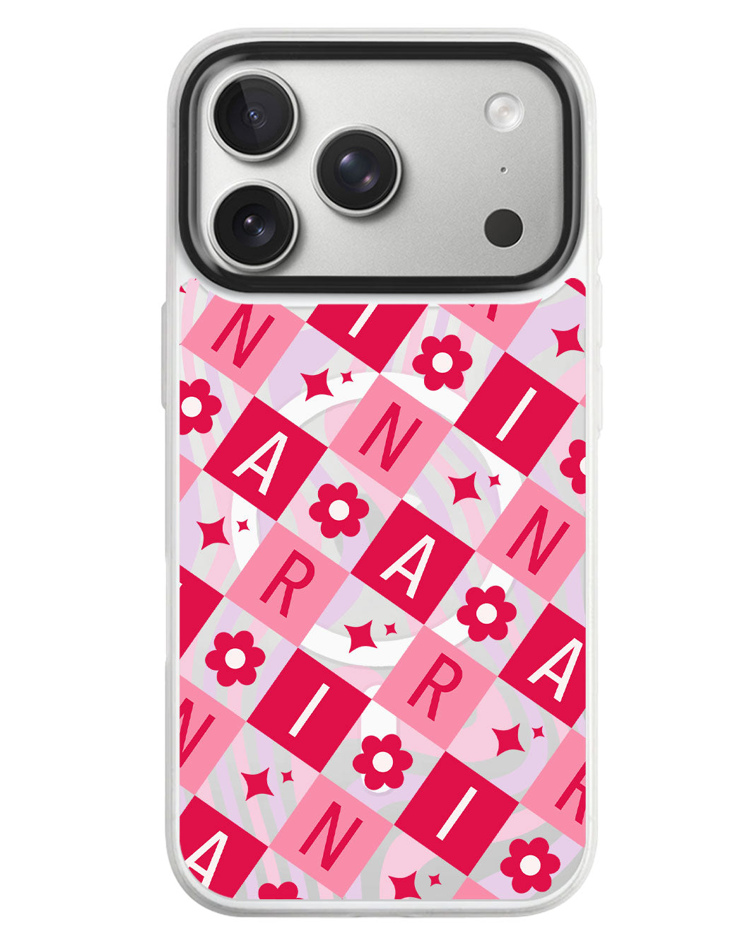 iPhone Rearguard MagSwap - Flower Grid Monogram 1.0