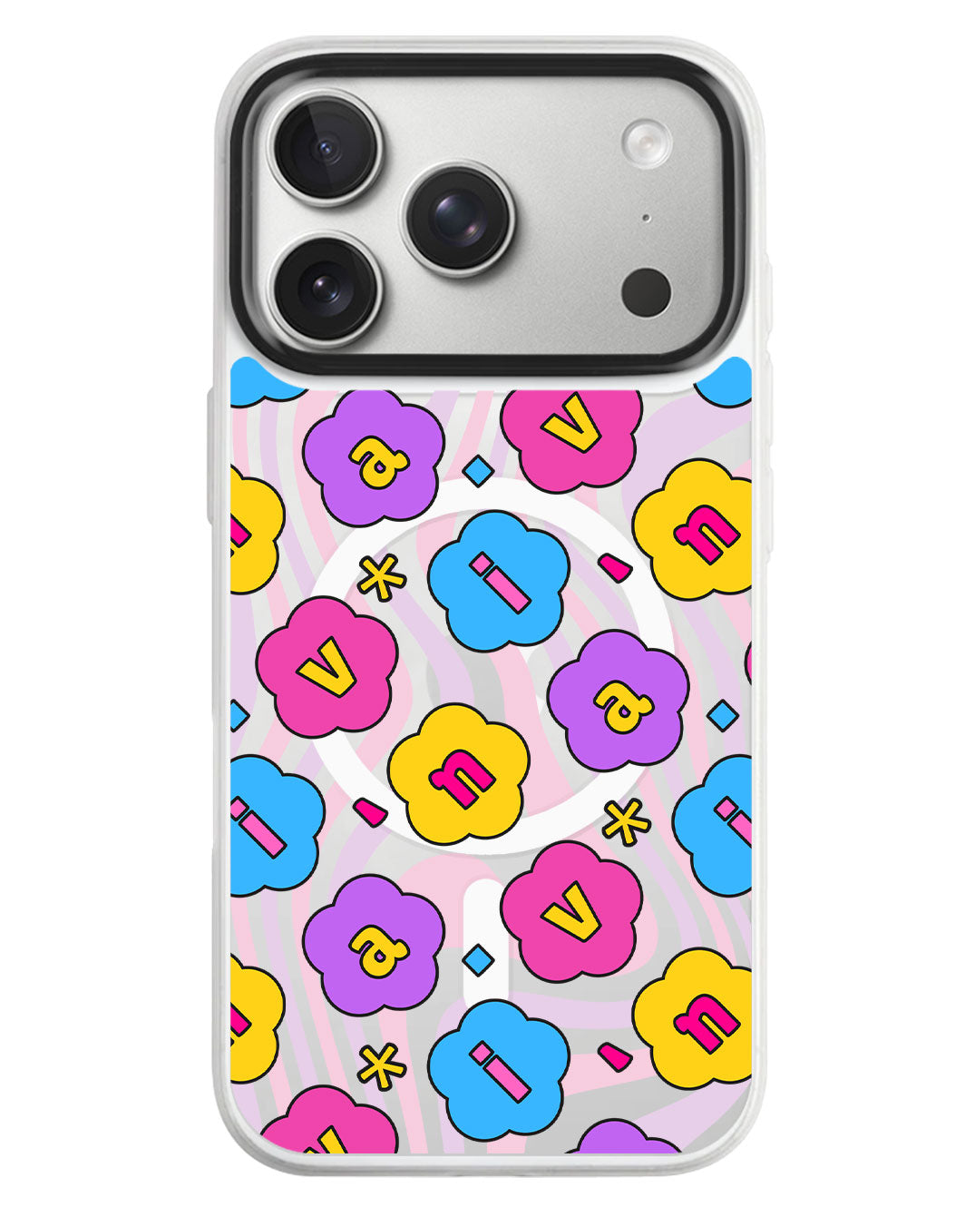 iPhone Rearguard MagSwap - Flower Petals Monogram 4.0