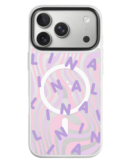 iPhone Rearguard MagSwap - Monogram 2.0 Ungu