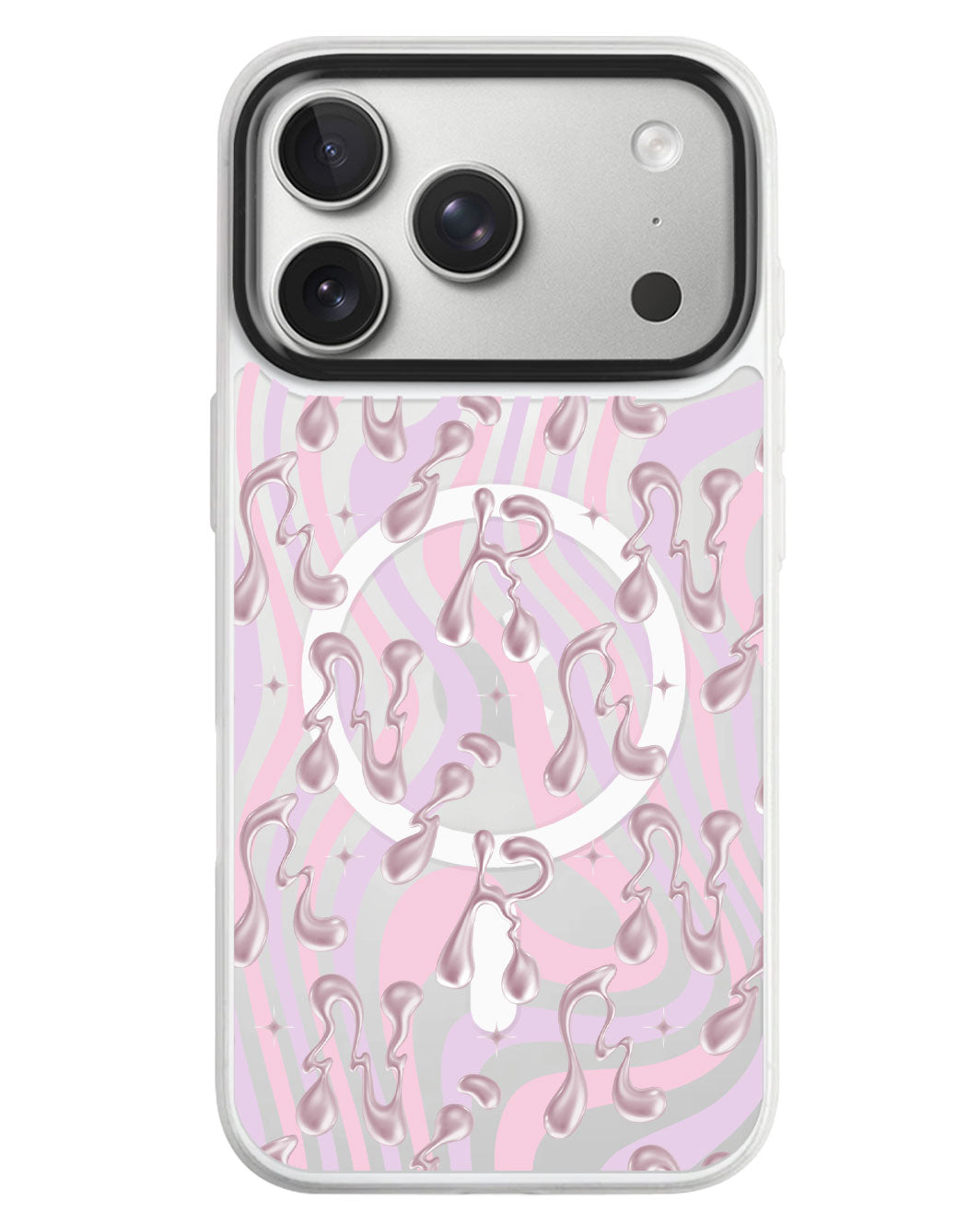 iPhone Rearguard MagSwap - Pink Chrome Monogram 2.0