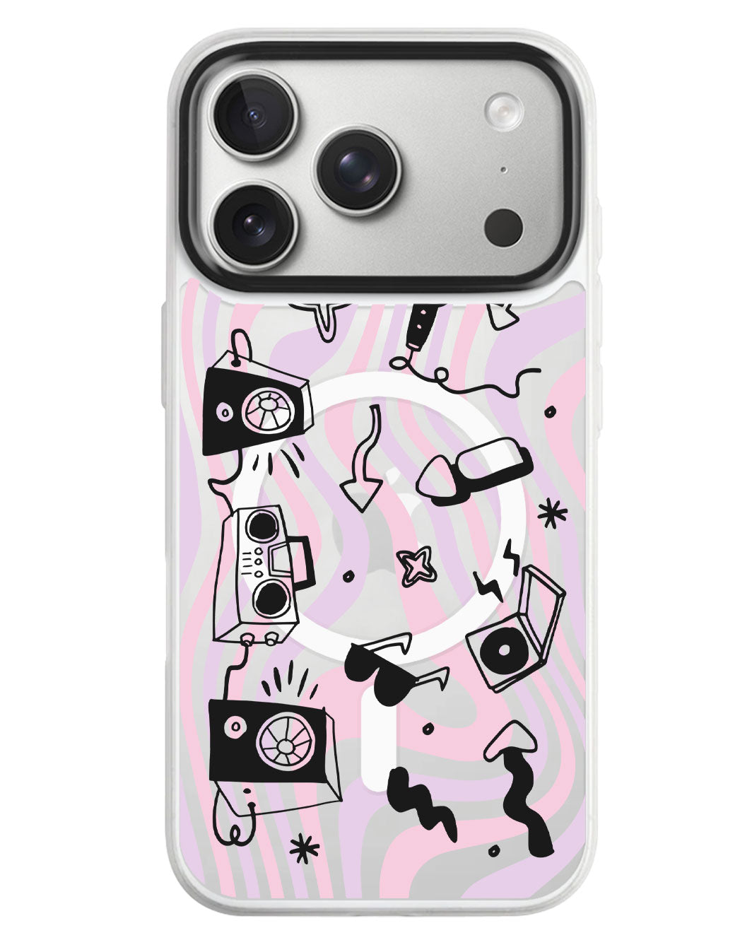 iPhone Rearguard MagSwap - Rock N Roll Black