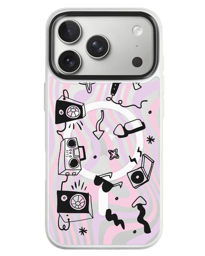 iPhone Rearguard MagSwap - Rock N Roll Black