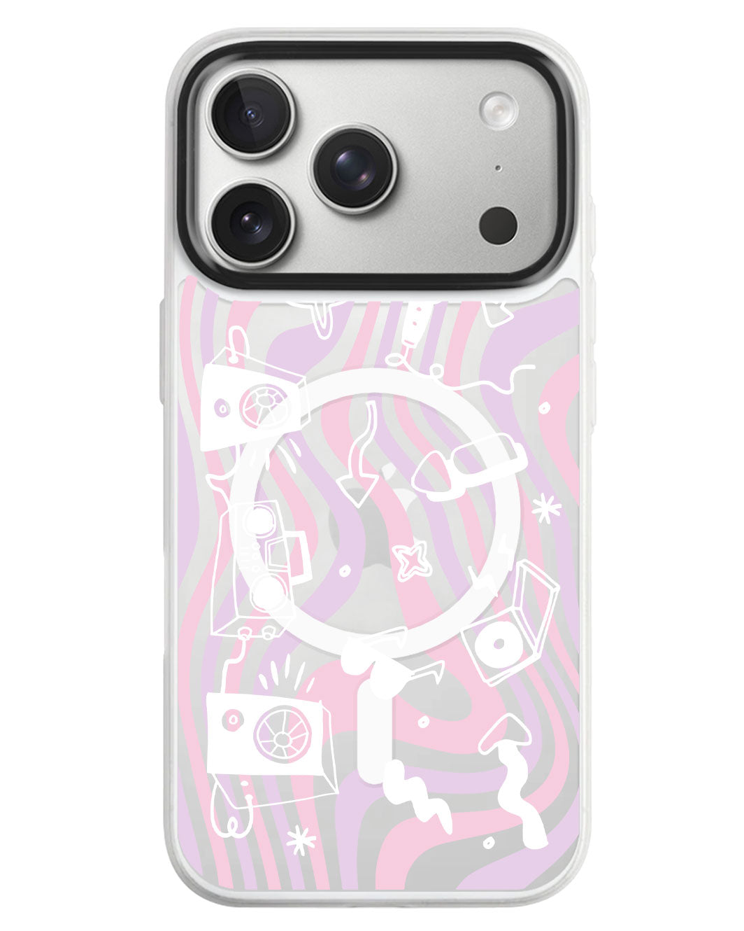 iPhone Rearguard MagSwap - Rock N Roll White