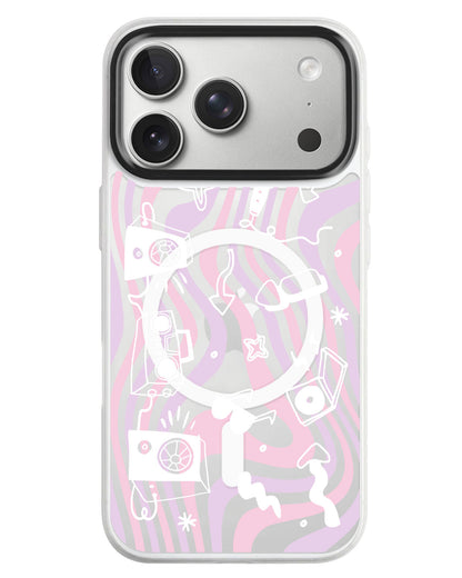 iPhone Rearguard MagSwap - Rock N Roll White