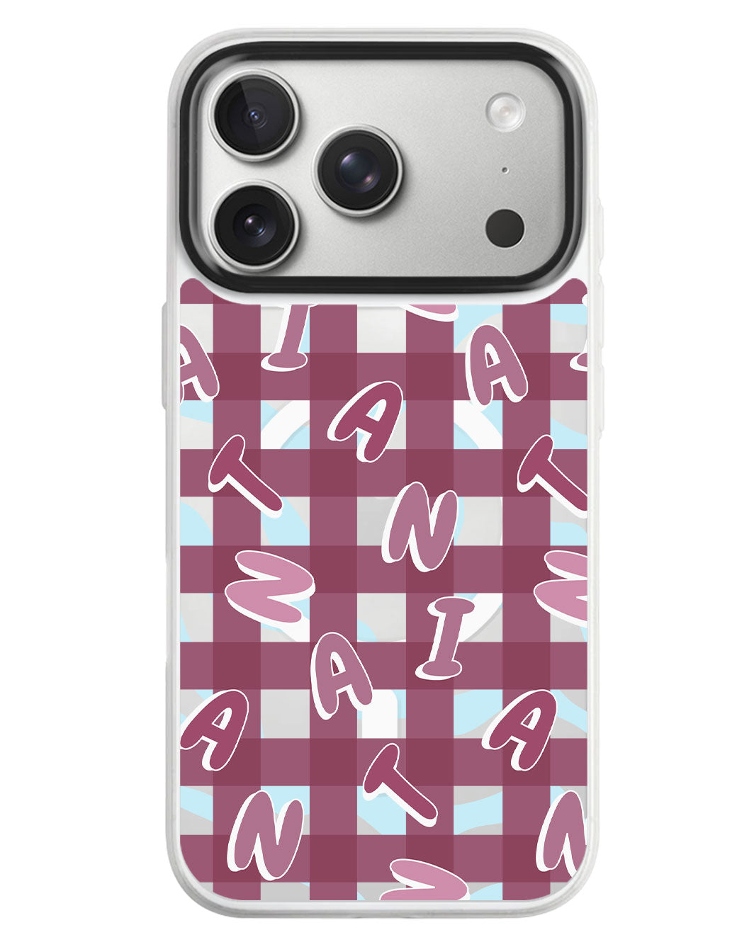 iPhone Rearguard MagSwap - Checkered Monogram 2.0