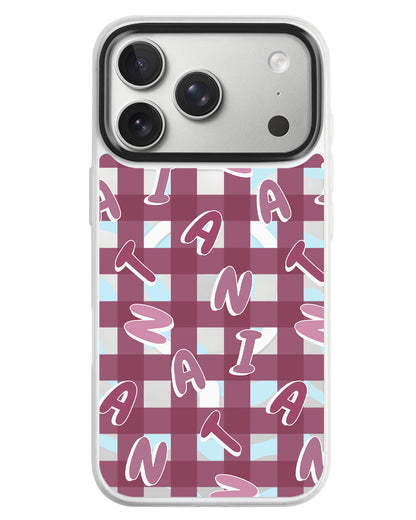 iPhone Rearguard MagSwap - Checkered Monogram 2.0