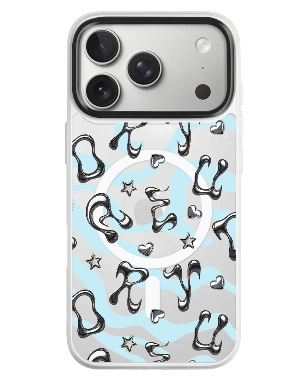 iPhone Rearguard MagSwap - Chrome Monogram 2.0